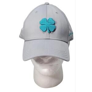 Black Clover Live Lucky Golf Hat Cap Adult Size Flex Fit Large/X-Large Grey Teal